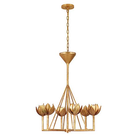 alberto chandelier | One Kings Lane Tulip Chandelier, Jute Chandelier, Beaded Candle, Tier Chandelier, Gold Ceiling, Botanical Elements, Ring Chandelier, Gold Lotus, Antique Brass Metal