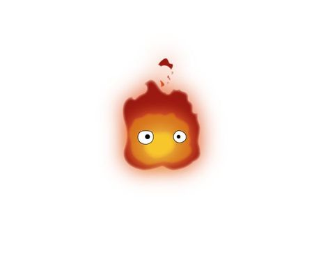 I made a cute and quick transparent Calcifer as reference for my ... Smol Tattoos, Calcifer Tattoo, Ghibli Tattoo, Tattoo Board, Howls Moving, Easy Doodle, Ghibli Artwork, Glass Inspiration, My Tattoo