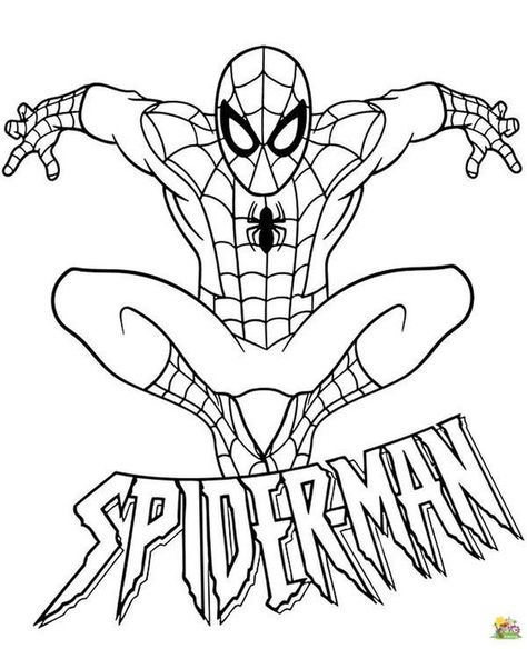 Spiderman coloring pages for kids | CatchMyParty.com