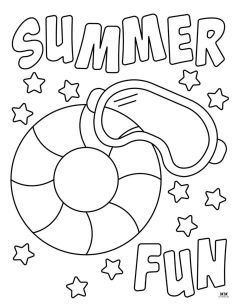 Choose from 100 unique summer coloring pages for endless coloring fun for those lazy hazy summer days. 100% FREE. Print from home! End Of School Year Coloring Pages Free, Summer Bucket List Coloring Page, Summer Camp Coloring Pages, Summer Activity Sheets For Kids, Preppy Coloring Pages Free Printable, Preppy Coloring Sheets, Summer Coloring Sheets Free Printable, May Coloring Sheets, Summer Fun Coloring Pages