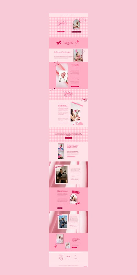 Creative Website Hub Pink And Red Website Design, Valentines Website, Web Banner Design Creative, Girly Website Design, Cute Website Design, Pink Website Design, Influencer Website, Girly Branding, Red Website Design