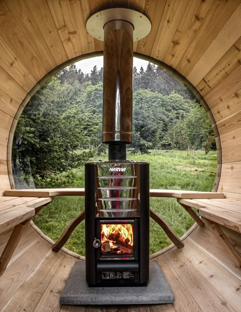 Studio Gallery, Farm Stay, Hot Tubs, A Wood, Wood Burning, In Nature, Stove, Barrel, Cabin