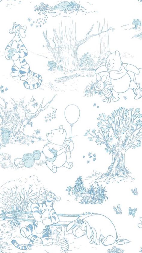 Winnie the Pooh  Disney Wallpaper #winniethepooh #pooh #disney #poohbear #disneypooh #disneywallpaper #poohwallpaper #poohbearwallpaper #wallpaper #nursery  #nurserywallpaper #poohbearnursery #babypooh #babypoohbear Cute Backgrounds Disney, Vintage Winnie The Pooh Nursery Wallpaper, Winnie The Pooh Pattern Wallpaper, Disney Aesthetic Wallpaper Ipad, Blue Winnie The Pooh Wallpaper, Pooh Wallpaper Backgrounds, Subtle Disney Background, Wallpaper Backgrounds Winnie The Pooh, Winnie The Pooh Astethic Wallpaper