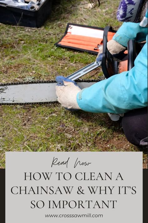 As a chainsaw user, it's important to remember that dirt, dust, and oil can accumulate over time and impact the performance of your tool. If you're looking for an easy way to clean your chainsaw, this article is for you. Although many overlook the importance of cleaning their chainsaws, keeping them clean for optimal functionality is crucial - as you'll discover from reading this article. | How to clean a chainsaw? | #chainsaw #cleaningchainsaw #cuttingtool Chainsaw Repair, Saw Mill, Stihl Chainsaw, Chainsaw, Repair, Reading