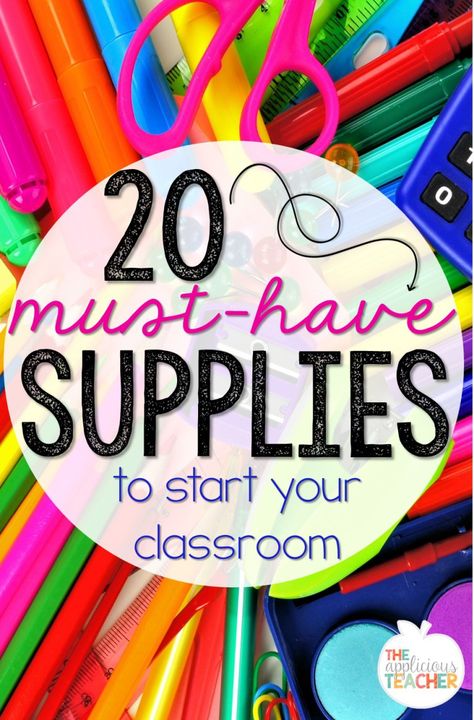 Teacher Supplies Must Have, Preschool Must Haves Classroom, Elementary Classroom Must Haves, Classroom Must Haves Elementary, New Teacher Must Haves, Must Have School Supplies, Teacher Supplies List, Classroom Supplies List, Tropical Classroom