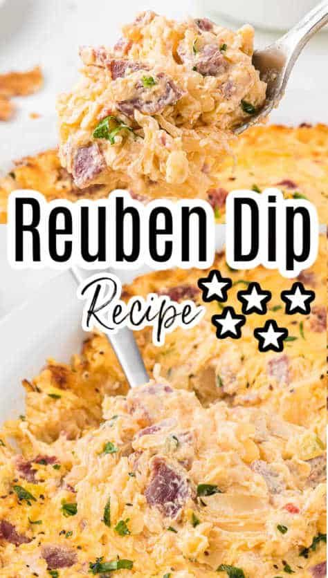 The popular Reuben sandwich in dip form! It's a great appetizer recipe for parties or for St. Patricks Day! Lobster Reuben Sandwich, Rueben Dip, Reuben Dip Recipe, Reuben Dip, Beer Olympics, Reuben Sandwich, Great Appetizers, Perfect Appetizers, Party Foods