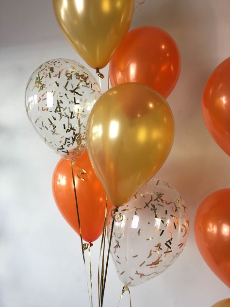 Orange And Gold Birthday Party, Orange Birthday Theme Ideas, Orange And Gold Decorations, Orange And Beige Party Decor, Orange Black And Gold Party Decor, Orange And Gold Birthday Decorations, Orange And Gold Party Decor, Orange And White Party Decor, Sweet 16 Orange Theme