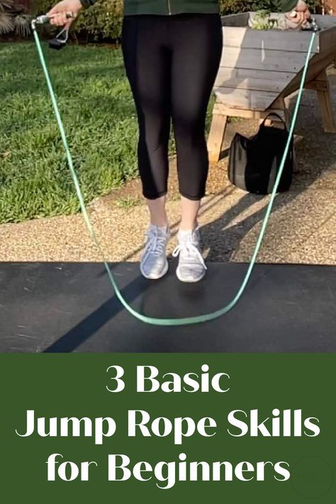 Jumping rope is a great way to get cardio exercise without spending a lot of time. Learn these three skills and you can get a complete workout. Jump Rope For Beginners, How To Jump Rope, Jump Rope Workout For Beginners For Women, Jump Rope Beginner, How To Start Jump Roping, How To Skip Rope For Beginners, Jump Rope Workout For Beginners, Skipping Rope Workout, Jumping Rope Beginner