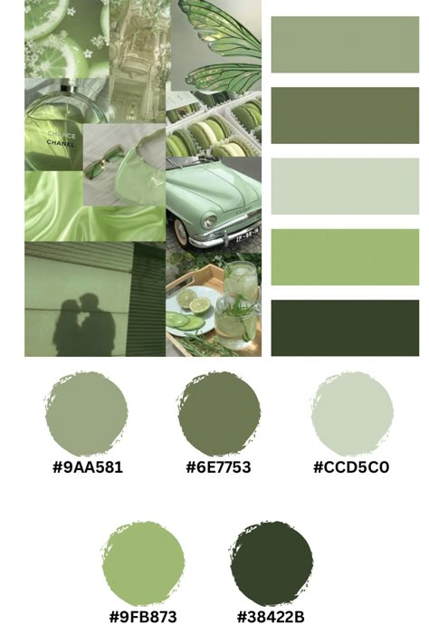 Canva Green Code, Illustrator Color Codes, Canva Color Pallete Green, Aesthetic Colors With Hex Codes, Color Palette And Codes, Canvas Dashboard Color Codes, Cute Color Hex Codes, Yellow Color Palette Hex Codes, Green Hex Code Palette