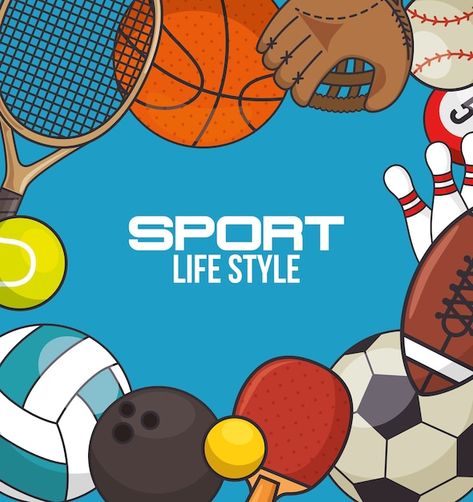 Sport Equipment, Graphic Editing, Sports Equipment, Premium Vector, Graphic Resources, Adobe Illustrator, Vector Free