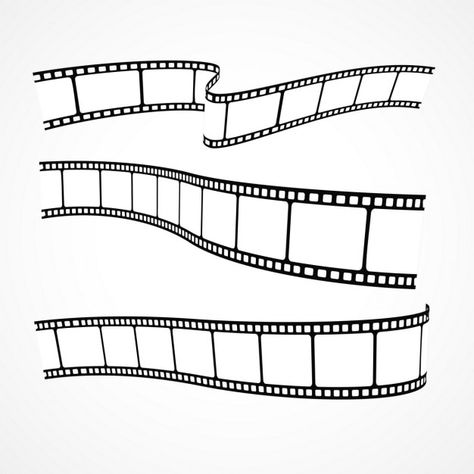 Free vector collection of film strips | Free Vector #Freepik #freevector #film-strip #movie-tape #movie-roll #film-tape Film Tape, Business Logo Inspiration, Bollywood Posters, Film Roll, Film Reels, Overlays Instagram, Wall Painting Decor, Film Design, Bullet Journal Diy