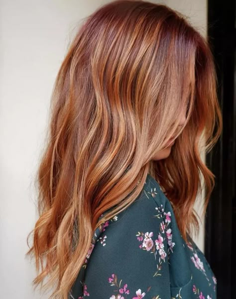 40 Summer Hair Colors Guaranteed To Freshen Up Your Look Fall Hair For Natural Redheads, Medium Reddish Blonde Hair, Reddish Brunette Hair, Red Summer Hair, Summer Hair Color 2024, Light Radiant Auburn Hair, Summer Copper Hair, Light Intense Auburn Hair, Summer Red Hair Color