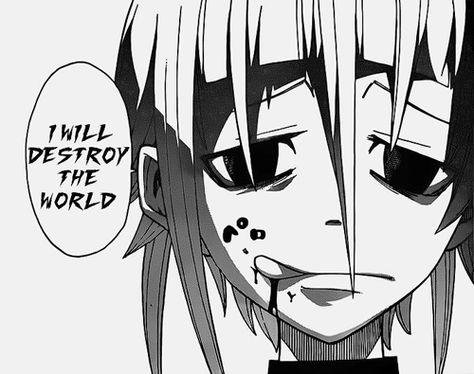 " Someone who is a kishin, is not someone like me. " Soul Eater Crona, Soul Eater Manga, Dream About Me, Destroyer Of Worlds, Anime Soul, Minecraft Memes, Best Icons, A Meme, Manga Pages