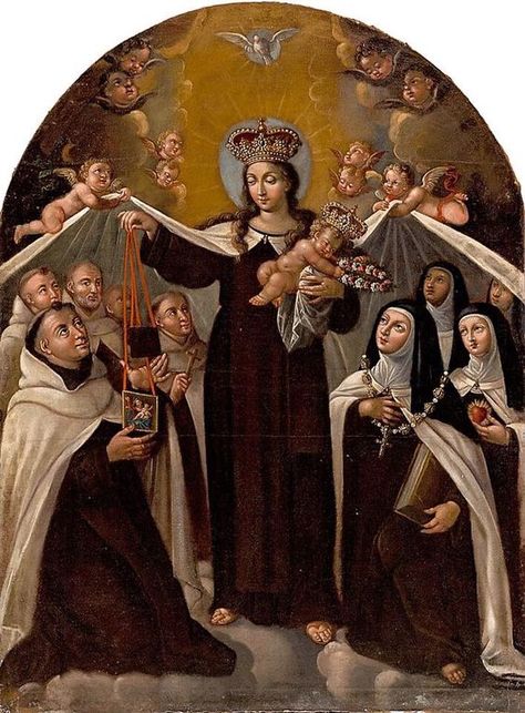 Carmelite Saints, Religious Pictures, Catholic Images, Bride Of Christ, Immaculate Conception, Blessed Mother Mary, Child Jesus, Religious Images, The Virgin Mary