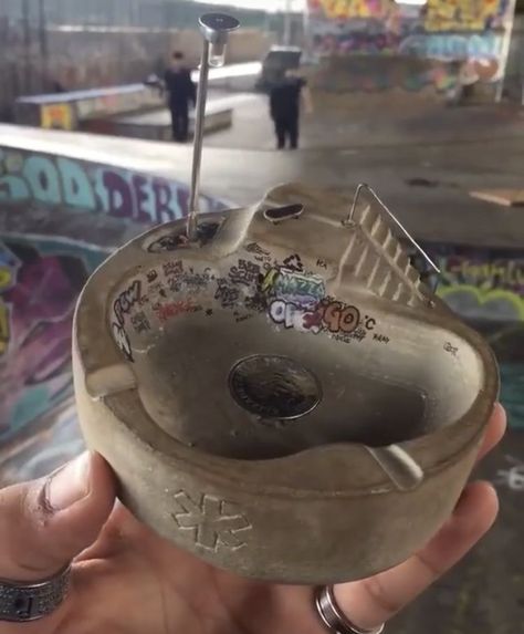 Grunge Ashtray, Skate Bowl Ashtray, Clay Skatepark Ashtray, Skate Ashtray, Skateboard Ashtray, Skate Park Ashtray, Cool Ash Trays, Skate Park Ash Tray, Clay Skatepark