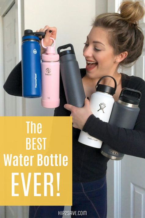 We Tested 5 Water Bottles From Expensive to Affordable #yeti #hydroflask #ozarktrail #waterbottle College Water Bottle, Cycling Water Bottle, Foldable Water Bottle, Yeti Rambler Bottle, Hiking Water Bottle, Trendy Water Bottles, Collapsible Water Bottle, Water Bottle Brands, Travel Water Bottle