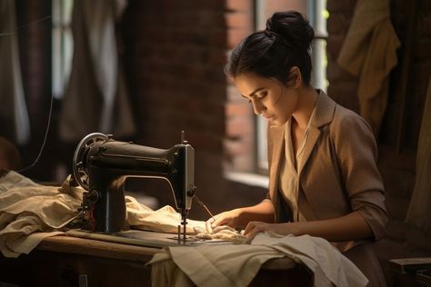 Tailor working sewing adult.  | premium image by rawpixel.com / Teddy Weaving Machine, Singer 15-91 Sewing Machine, Art Background, Sewing Machine, Weaving, Sewing