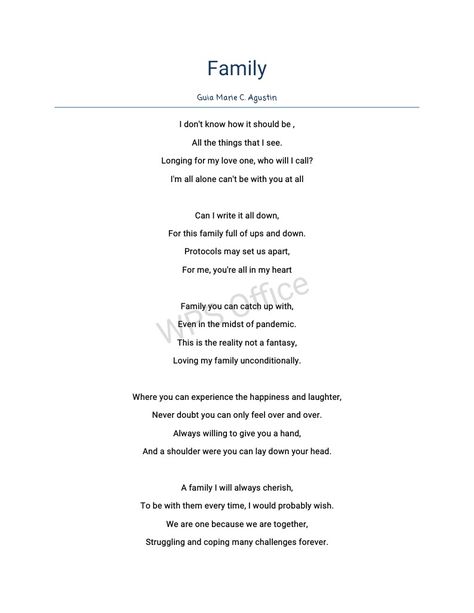 Guia Marie Agustin Poem About Family Inspiration, Poem About Family Problems, Family Poems Inspirational, Poetry About Family Problems, Poems About Family Problems, Poem For Family, Poem About Family, Slam Poems, Dad Poems