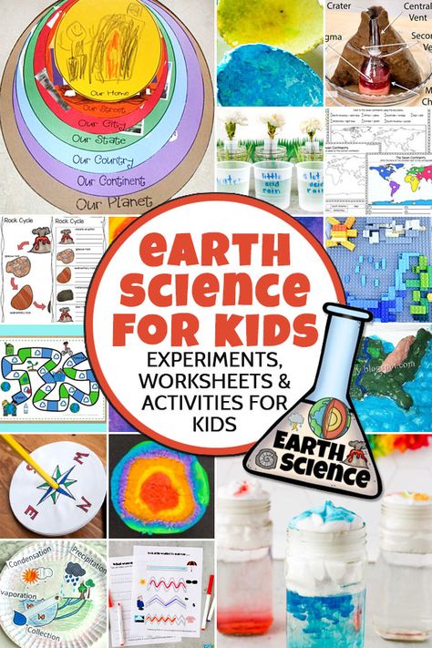 2nd Grade Earth Science Projects, Hail Science Experiment, Hands On Earth Science Activities, Science Topics For Grade 2, Earth Science For Preschool, Earth And Space Science Activities For Preschoolers, Earth Science Kindergarten, Earth Materials Kindergarten, Earth Unit Study