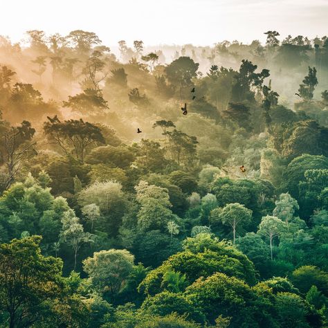 Craving a treetop teatime? ☕🌳 Enjoy a unique forest canopy picnic in Kibale. Dine with birds and monkeys as your neighbors! Ready for an elevated meal? Climb up to https://www.kibaleforestnationalparkuganda.com/ for canopy experience bookings!#kibaleforestnationalpark #kibalenationalpark #kibaleforestnationalparkuganda #kibalenationalparkuganda #kibaleforest #canopypicnic #treetopdi ning #uniqueexperience Lush Green Forest, Forest Birds, Monkey Forest, Forest Canopy, Mystical Places, Alpine Meadow, Safari Adventure, Into The Forest, Birds And Butterflies