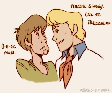 Fred X Shaggy Fan Art, Freddy X Shaggy, Shaggy X Fred Fan Art, Freddie X Shaggy, Scooby Doo Shaggy X Fred, Fred X Shaggy, Fred Scooby Doo, Mystery Gang, Mystery Incorporated