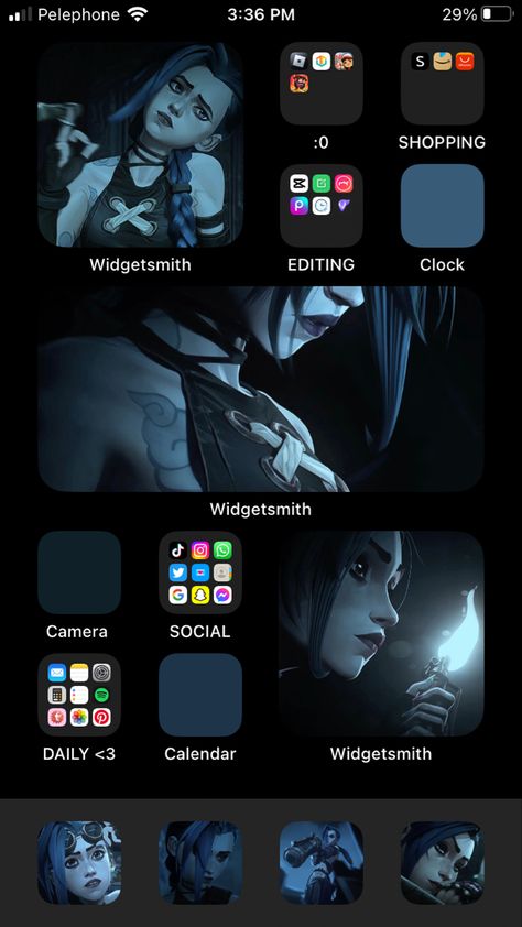 Arcane Homescreen Layout, Arcane Ios Layout, Matching Phone Themes, Jinx Home Screen, Jinx Phone Theme, Jinx Iphone Wallpaper, Arcane Phone Theme, Arcane Iphone Wallpaper, Arcane Homescreen