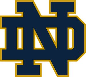 Notre Dame Colors, Football Vinyl Decal, Football Crochet, Notre Dame Logo, Noter Dame, Notre Dame College, Soccer Camp, Notre Dame Football, Notre Dame University