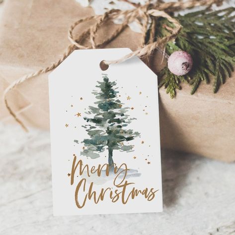 Christmas Hang Tags, Happy Holidays Gift Tags, Custom Christmas Gift Tags, Letterpress Christmas, Christmas Tree Gift Tags, Happy Holiday Gifts, Christmas Gift Tags Diy, Christmas Gift Tags Handmade, Merry Christmas Gift Tags