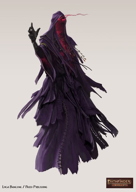 ArtStation - Pathfinder 2e - Bestiary 2 Creature, Luca Bancone Wraith Dnd 5e, Wraith Monster Art, Dnd Wraith Art, Wraith Fantasy Art, Wraith Creature, Dnd Wraith, Form Of Dread Dnd, Wraith Concept Art, Lich Character Design