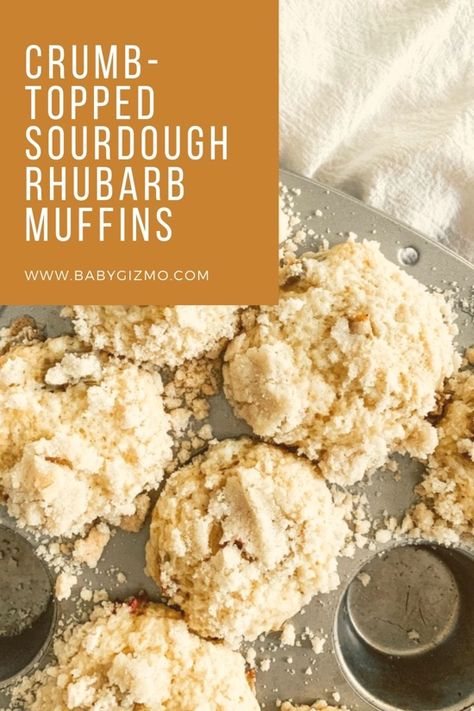 Sourdough Rhubarb Muffins, Sourdough Rhubarb Recipes, Rhubarb Sourdough, Sourdough Rhubarb, Sourdough Muffin, Muffins Baby, Starter Ideas, Rhubarb Bread, Tuscan Cooking