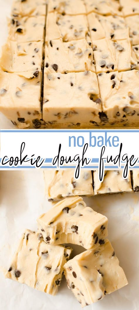 Flavored Fudge, Cookie Dough Vegan, Eggless Cookie, Creamy Fudge, Eggless Cookie Dough, Cookie Dough Fudge, No Bake Cookie, No Bake Cookie Dough, Homemade Fudge Recipes