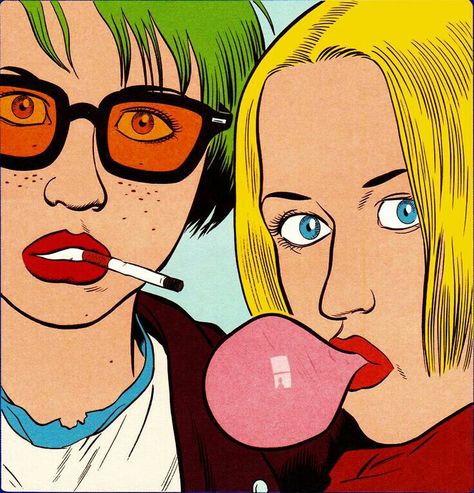 SL Daniel Clowes, Richard Hamilton, Ghost World, The Rocky Horror Picture Show, Jasper Johns, Comic Manga, Roy Lichtenstein, Bd Comics, Comic Illustration