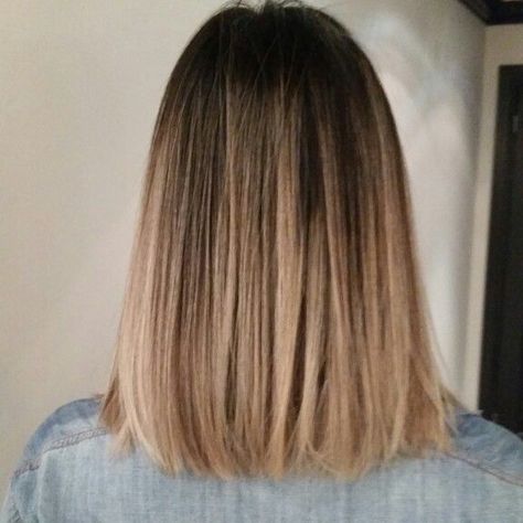 Ombre/Balayage done by moi nofilter Balayage Hair Shoulder Length Straight, Short Hair Ombre Balayage, Straight Hair Balayage, Balayage Straight Hair, Brown To Blonde Ombre, Short Ombre Hair, Balayage Hair Dark, Oval Face Hairstyles, Brown Hair Balayage