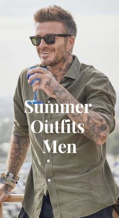 Man’s Summer Outfit, Men’s Smart Casual Outfits Summer, David Beckham Style Outfits 2022, Casual Summer Outfits For Men Over 40, David Beckham Casual Outfits, Men College Outfits Summer, Men's Style 40's, Men’s Fashion 40 Year Old, Mens Smart Casual Summer