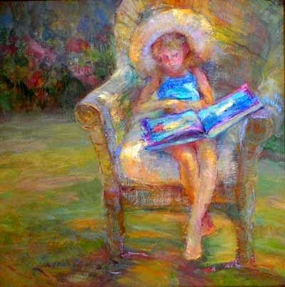 Diane Leonard, Lazy Afternoon Summer Lemonade, People Reading, Beauty Paintings, Carved Wood Sculpture, Lazy Afternoon, Library Art, Book Letters, Personalized Art, Mom Art