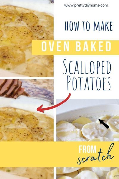 Baked Scalloped Potatoes, Tasty Potato Recipes, Homemade Scalloped Potatoes, Scallop Potatoes, Scalloped Potatoes Easy, Scalloped Potatoes Recipe, Baked Scallops, Soup And Stew Recipes, Recipes Sandwiches