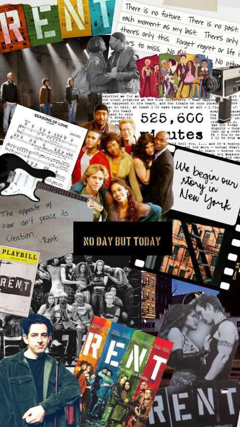 Rent Musical, Jonathan Larson, Musical Wallpaper, Scrapbook Book, Dear Evan Hansen, Sophomore Year, Theatre Kid, Book Fandoms, Musical Theatre