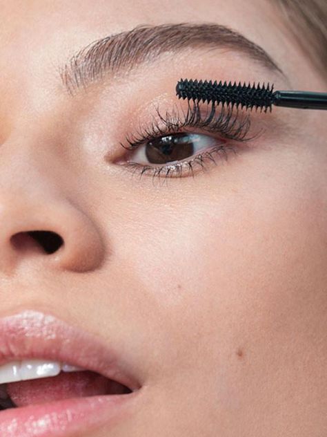 Lengthening Mascara, Smudge Proof Mascara | Glossier Mascara Glossier, Lash Slick, Mascara Eyes, Makeup Glossier, Glossier Beauty, Glitter Lashes, Smudge Proof Mascara, Eyelash Mascara, Makeup Mistakes