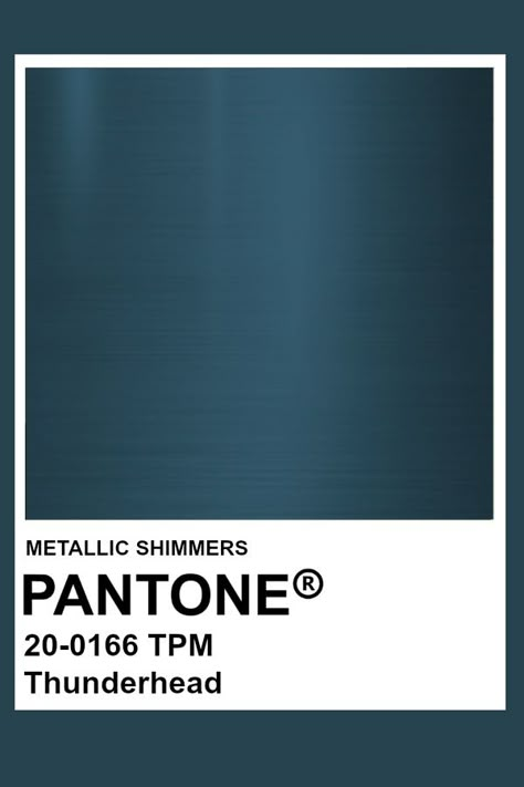 Thunderhead #Metallic #Pantone #Color Thunderhead Color, Pantone Metallic Shimmers, Metallic Pantone, Board And Batten Hallway, Indoor Paint, Pantone Color Chart, Pantone Colour Palettes, Forest Color, Colour Board