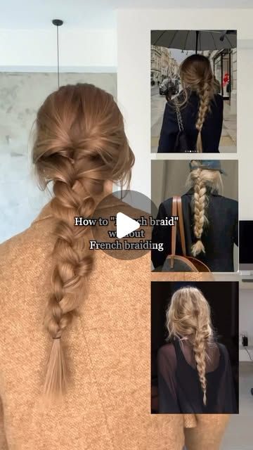 Taylor R on Instagram: "An easy hack to do this fall/winter’s trending hairstyle: a messy French braid 🍂 it works great for layers and under a cap/winter hat 🧢   #messyfrenchbraid #frenchbraidhack #fallhairstyle #winterhairstyle" Messy French Braid Tutorial, Braids For Work, Cute Church Hairstyles, Braids With Hat, Braid For Long Hair, Messy French Braid, Messy Braided Hairstyles, Easy Winter Hairstyles, Church Hairstyles