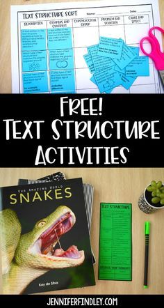 Informational Text Structure Activities, Text Structures 3rd Grade, 4th Grade Enrichment Activities, Non Fiction Text Features, Informational Text Activities, Teaching Text Structure, Text Structure Anchor Chart, Text Structure Activities, Text Structure Worksheets