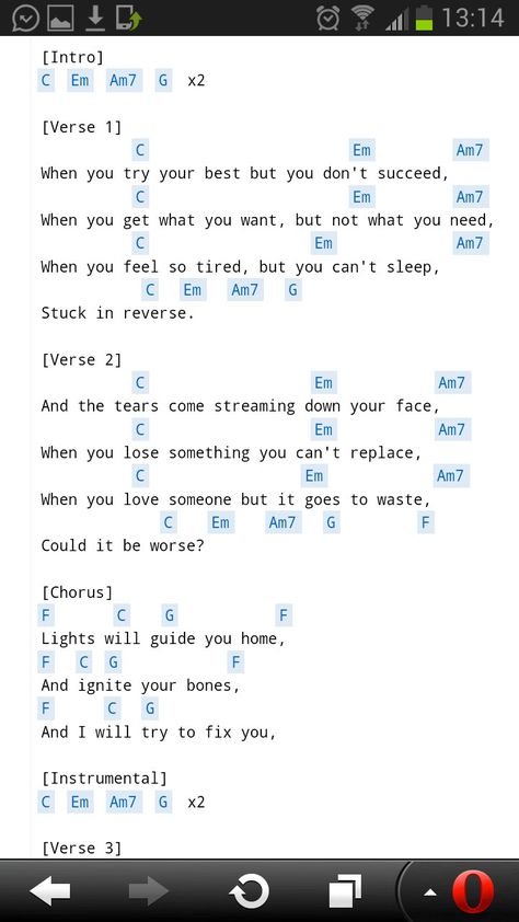 Coldplay Guitar Chords, Coldplay Fix You, Coldplay Piano, Fix You Coldplay, Coldplay Songs, Piano And Guitar, Somebody To You, Music Chords, Lyrics And Chords