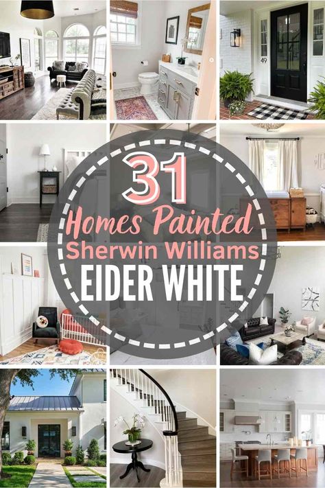 Eider White SW 7014: Your Perfect Shade Of Neutral Paint? Sherwin Williams Eider White, Eider White Sherwin Williams, Perfect White Paint, Eider White, Off White Paint, It's Complicated, Best White Paint, Off White Paints, Real Homes