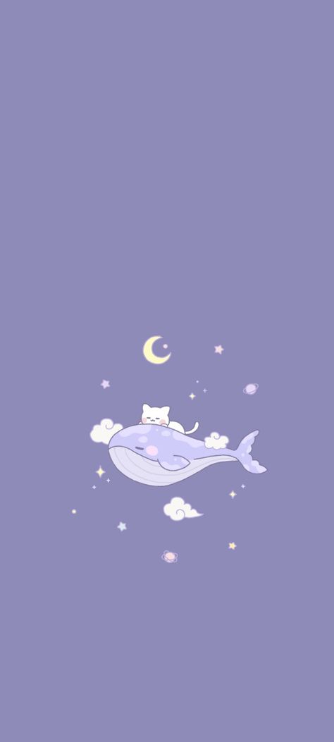 Violet Asthetic Wallpers, Cute Cat Aesthetic Wallpaper Iphone Purple, Cute Violet Wallpaper, Light Purple Minimalist Wallpaper, Purple Cat Aesthetic Wallpaper Cartoon, Change Aesthetic, Instagram Hilight, Kawaii Lilac Wallpaper, Pastel Purple Cow Print Wallpaper