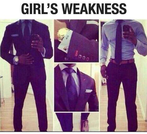 . Men Is Suits, Girls Weakness, Ship Quotes, Men In Suits, Girl Facts, The Perfect Guy, Well Dressed Men, Black Love, Well Dressed