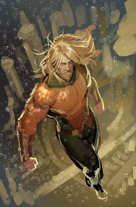 Aquaman by Stjepan Šejić #StjepanŠejić #Aquaman #ArthurCurry #Atlantis #JusticeLeague #JL #TheOthers Aquaman Artwork, Stjepan Sejic, Aquaman Dc Comics, Aquaman Comic, Dc Rebirth, Univers Dc, Dc Comic, Detective Comics, Dc Characters