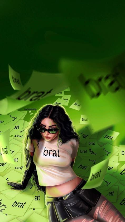 Brat Background Charli, Brat Summer Wallpaper, Charlie Xcx Brat Aesthetic, Girly Pop Wallpaper, Charlie Xcx Wallpaper, Brat Wallpapers Charli, Charli Xcx Brat Aesthetic, Brat Charli Xcx Wallpaper, Brat Charli Xcx Icon