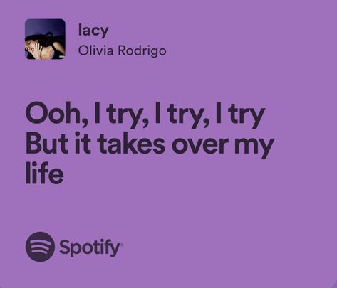 Olivia Rodrigo Lacy, Lacy Olivia Rodrigo, Purple Lyrics, Widgets Purple, Olivia Lyrics, Meaningful Lyrics, Favorite Lyrics, Journal Cover, Art Wallpaper Iphone