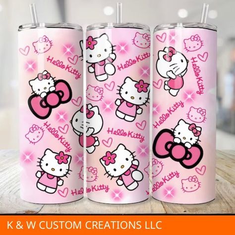 Hello Kitty Characters, Custom Creations, Hello Kitty, Tumbler, Kitty