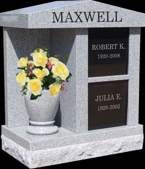 Cremation Monuments for Ashes Backyard Chapel, Cremation Glass Art, Monument Ideas, Tombstone Designs, Granite Headstones, Cemetery Monuments, Memorial Benches, Cemetery Headstones, Cemetery Decorations